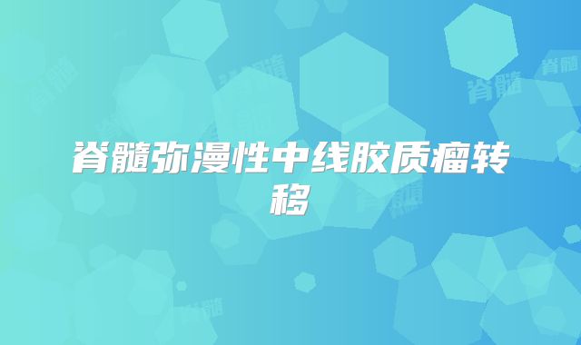 脊髓弥漫性中线胶质瘤转移