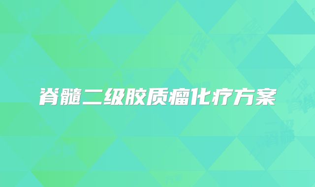 脊髓二级胶质瘤化疗方案