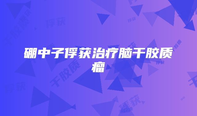 硼中子俘获治疗脑干胶质瘤
