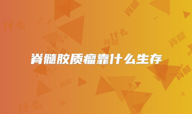 脊髓胶质瘤靠什么生存
