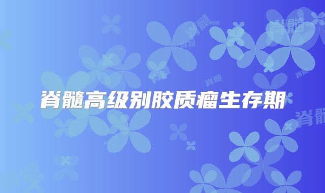 脊髓高级别胶质瘤生存期