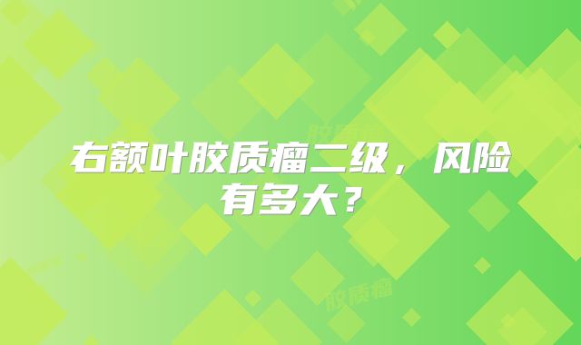 右额叶胶质瘤二级，风险有多大？
