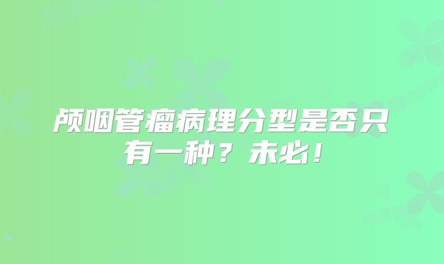 颅咽管瘤病理分型是否只有一种？未必！