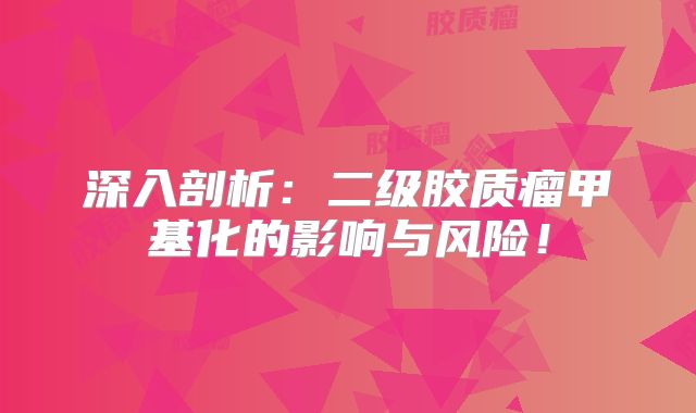 深入剖析：二级胶质瘤甲基化的影响与风险！