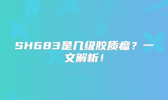 SH683是几级胶质瘤？一文解析！