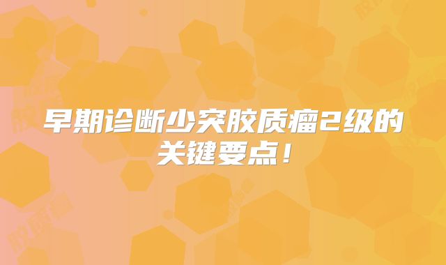 早期诊断少突胶质瘤2级的关键要点！