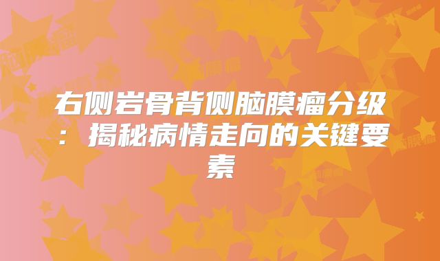 右侧岩骨背侧脑膜瘤分级：揭秘病情走向的关键要素