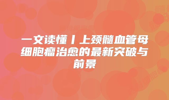 一文读懂丨上颈髓血管母细胞瘤治愈的最新突破与前景