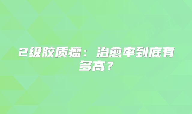2级胶质瘤：治愈率到底有多高？