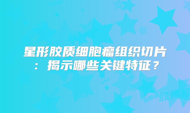 星形胶质细胞瘤组织切片：揭示哪些关键特征？